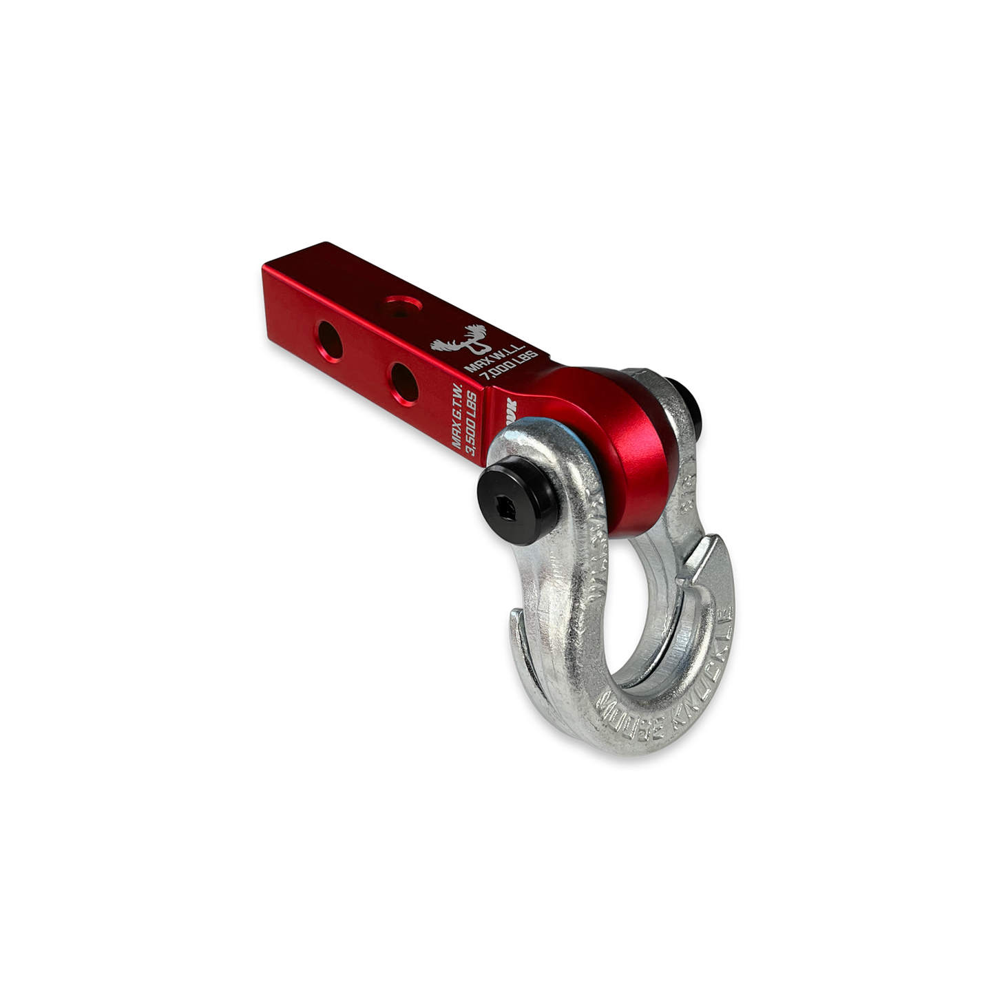 Jowl 5/8 Split Shackle & 1.25 Receiver (Red Rum and Nice Gal) Left