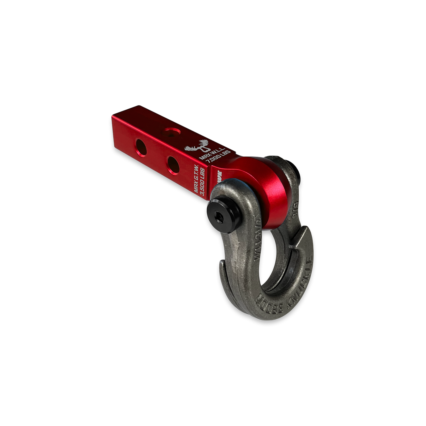 Jowl 5/8 Split Shackle & 1.25 Receiver (Red Rum and Raw Dog) Left