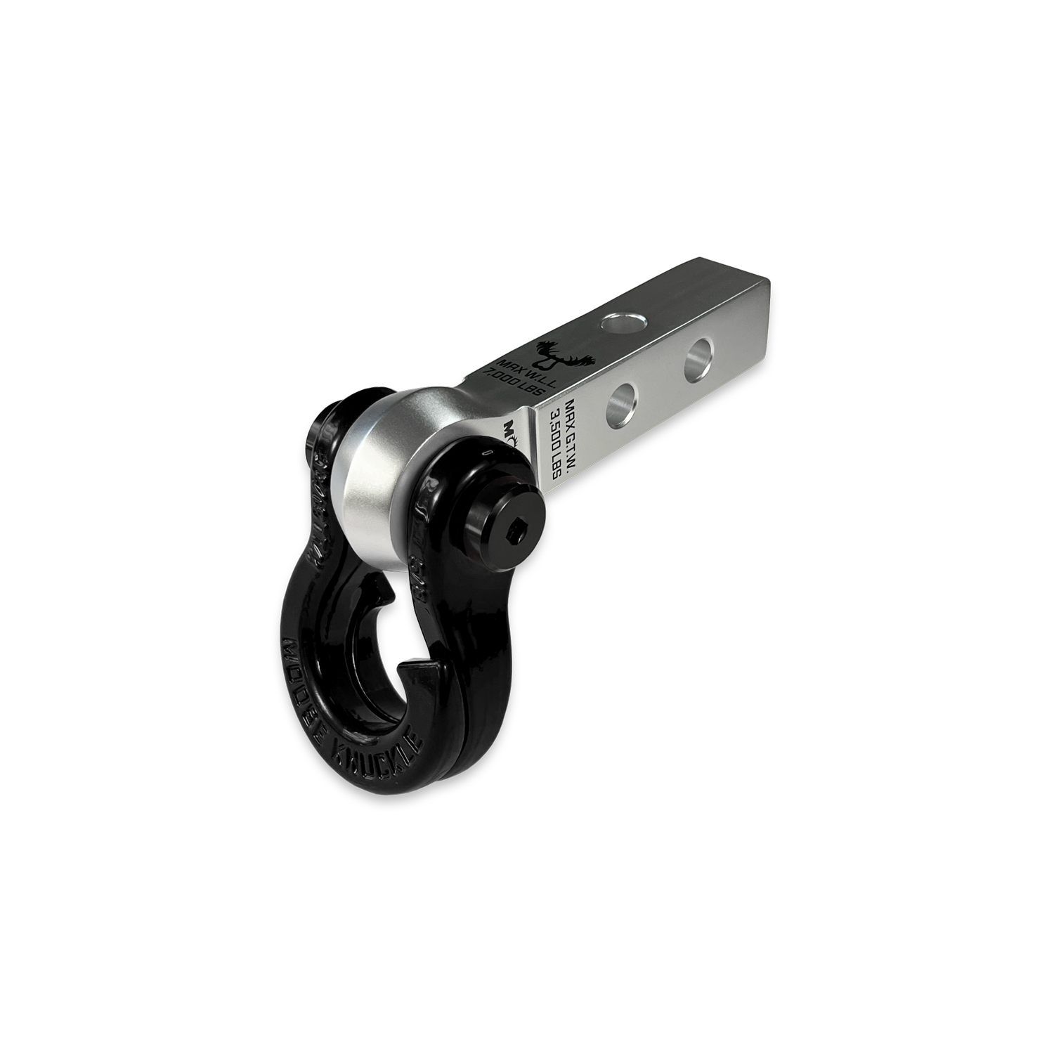 Jowl 5/8 Split Shackle & 1.25 Receiver (Atomic Silver and Black Hole)