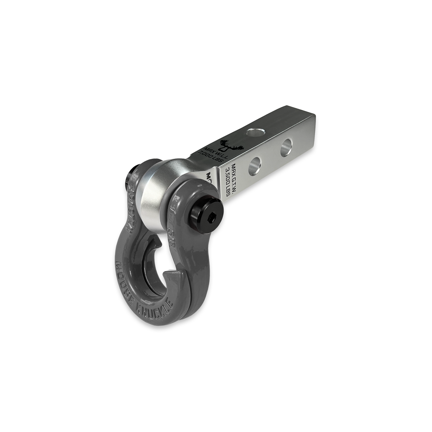 Jowl 5/8 Split Shackle & 1.25 Receiver (Atomic Silver and Gun Gray)