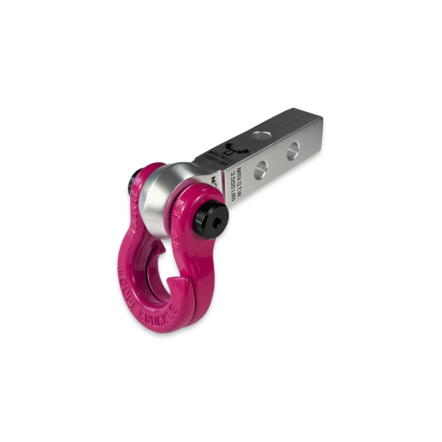 Jowl 5/8 Split Shackle & 1.25 Receiver (Atomic Silver and Pogo Pink)