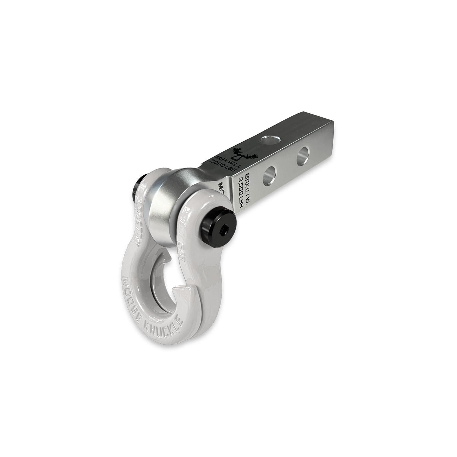 Jowl 5/8 Split Shackle & 1.25 Receiver (Atomic Silver and Pure White)
