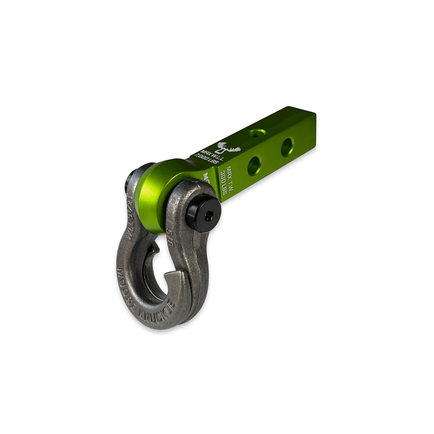 Jowl 5/8 Split Shackle & 1.25 Receiver (Bean Green and Raw Dog)
