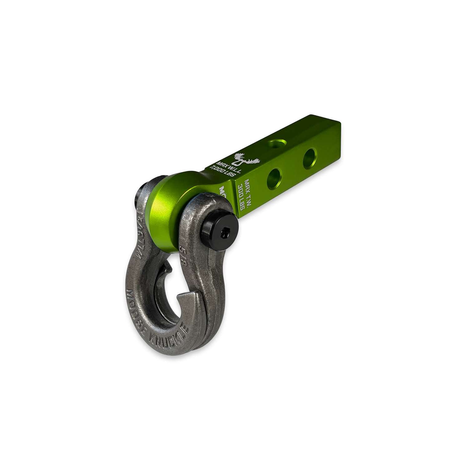 Jowl 5/8 Split Shackle & 1.25 Receiver (Bean Green and Raw Dog)