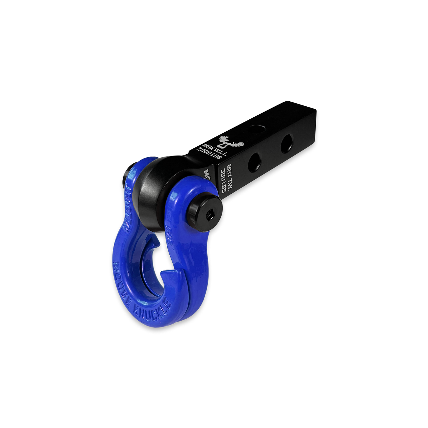 Jowl 5/8 Split Shackle & 1.25 Receiver (Black Lung and Blue Balls)
