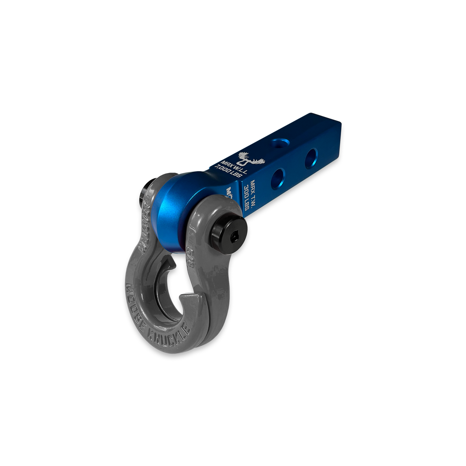 Jowl 5/8 Split Shackle & 1.25 Receiver (Blue Pill and Gun Gray)