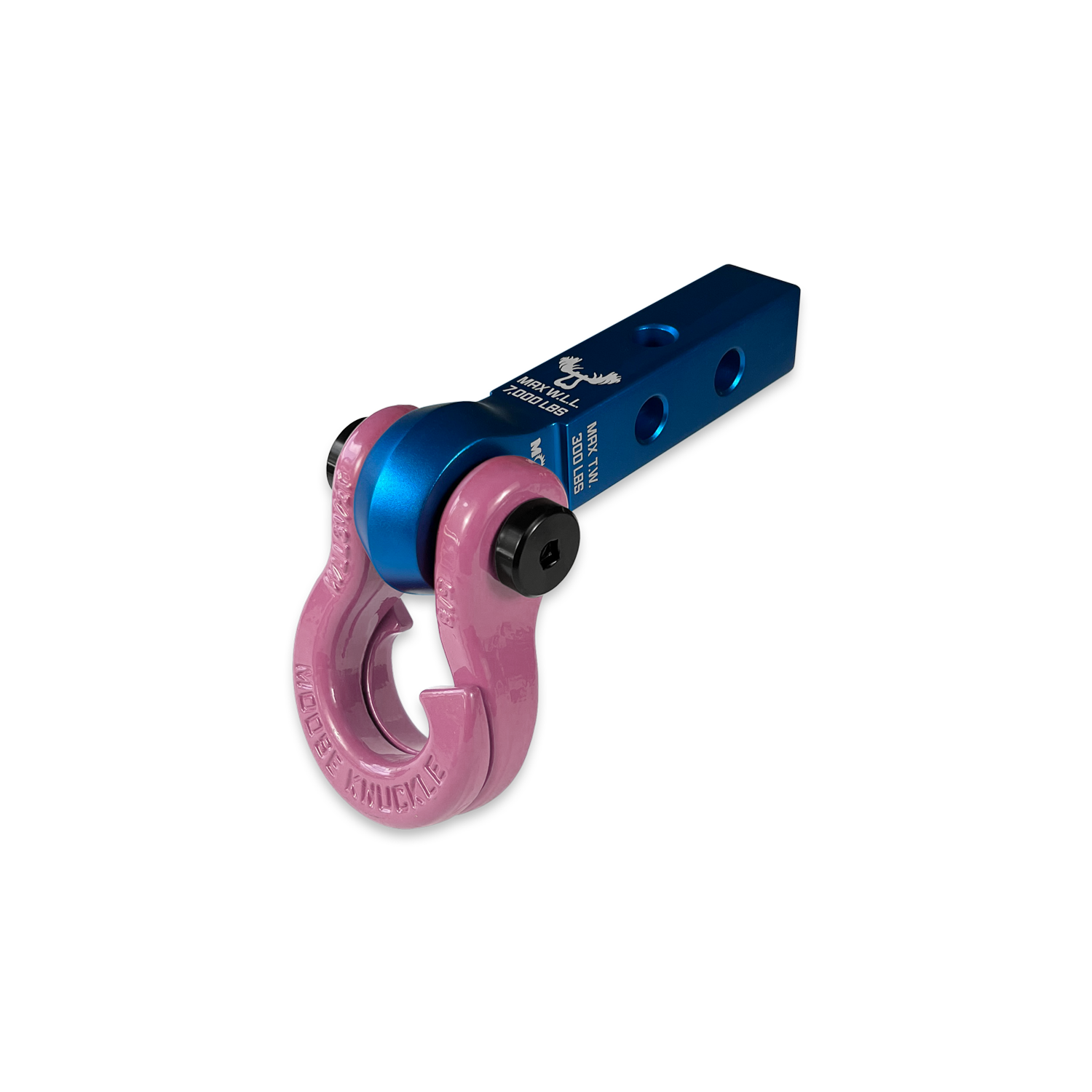 Jowl 5/8 Split Shackle & 1.25 Receiver (Blue Pill and Pretty Pink)