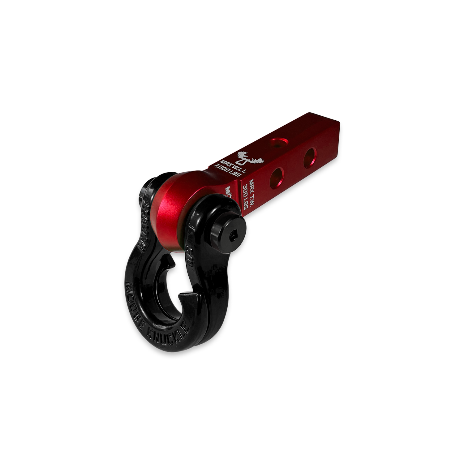 Jowl 5/8 Split Shackle & 1.25 Receiver (Red Rum and Black Hole) Right