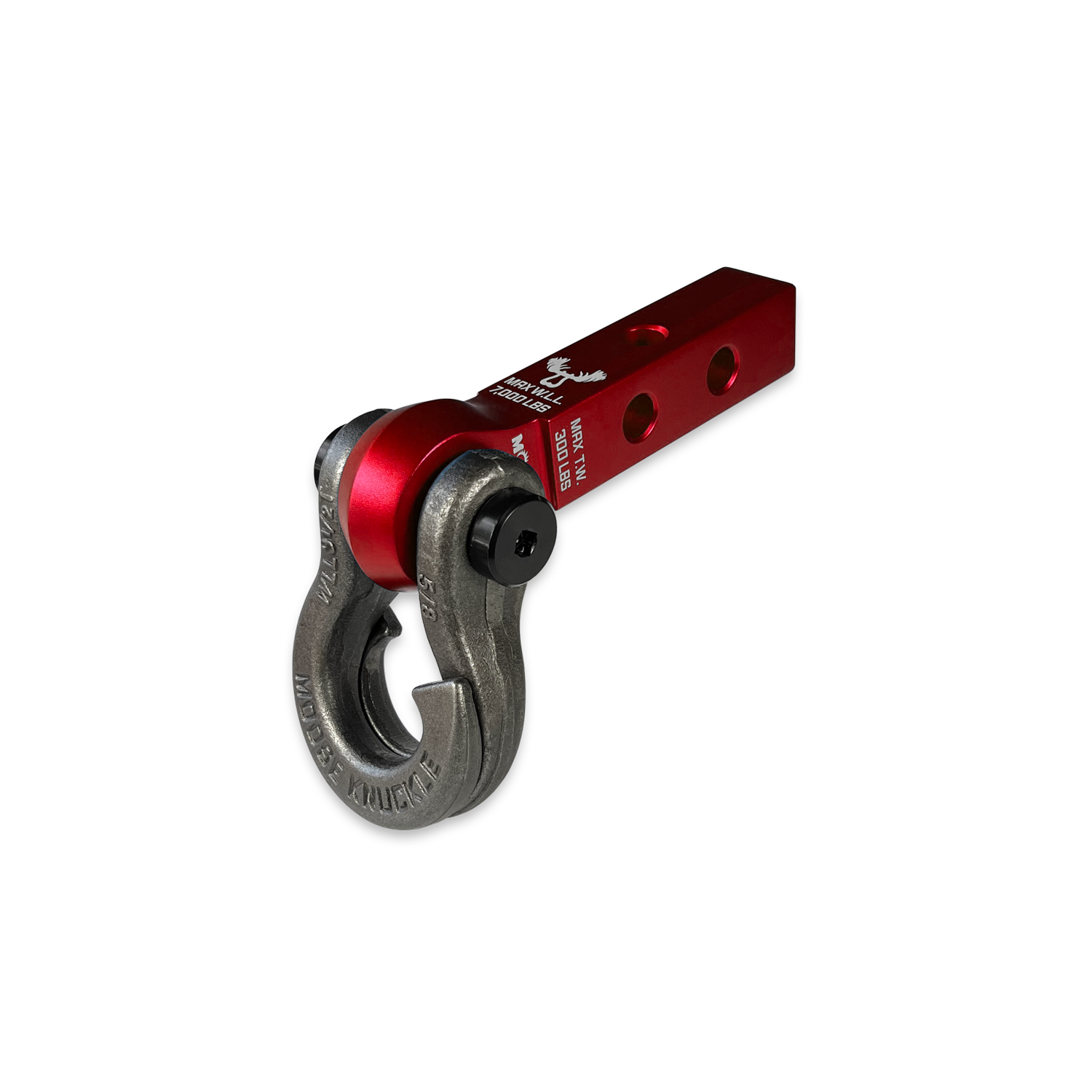 Jowl 5/8 Split Shackle & 1.25 Receiver (Red Rum and Raw Dog) Right