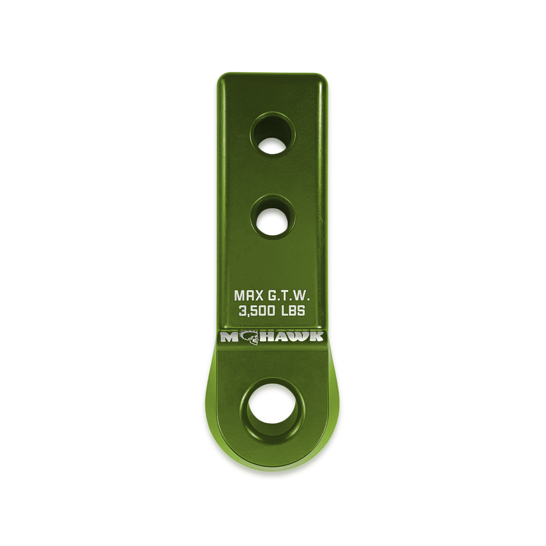 Bean Green Moose Knuckle Offroad Heavy Duty Off-Road Mohawk 2.0 Bow Shackle Receiver for Soft Shackles, 3/4" Shackles, Truck Nuts Shackles and Closed Loop Vehicle Recovery