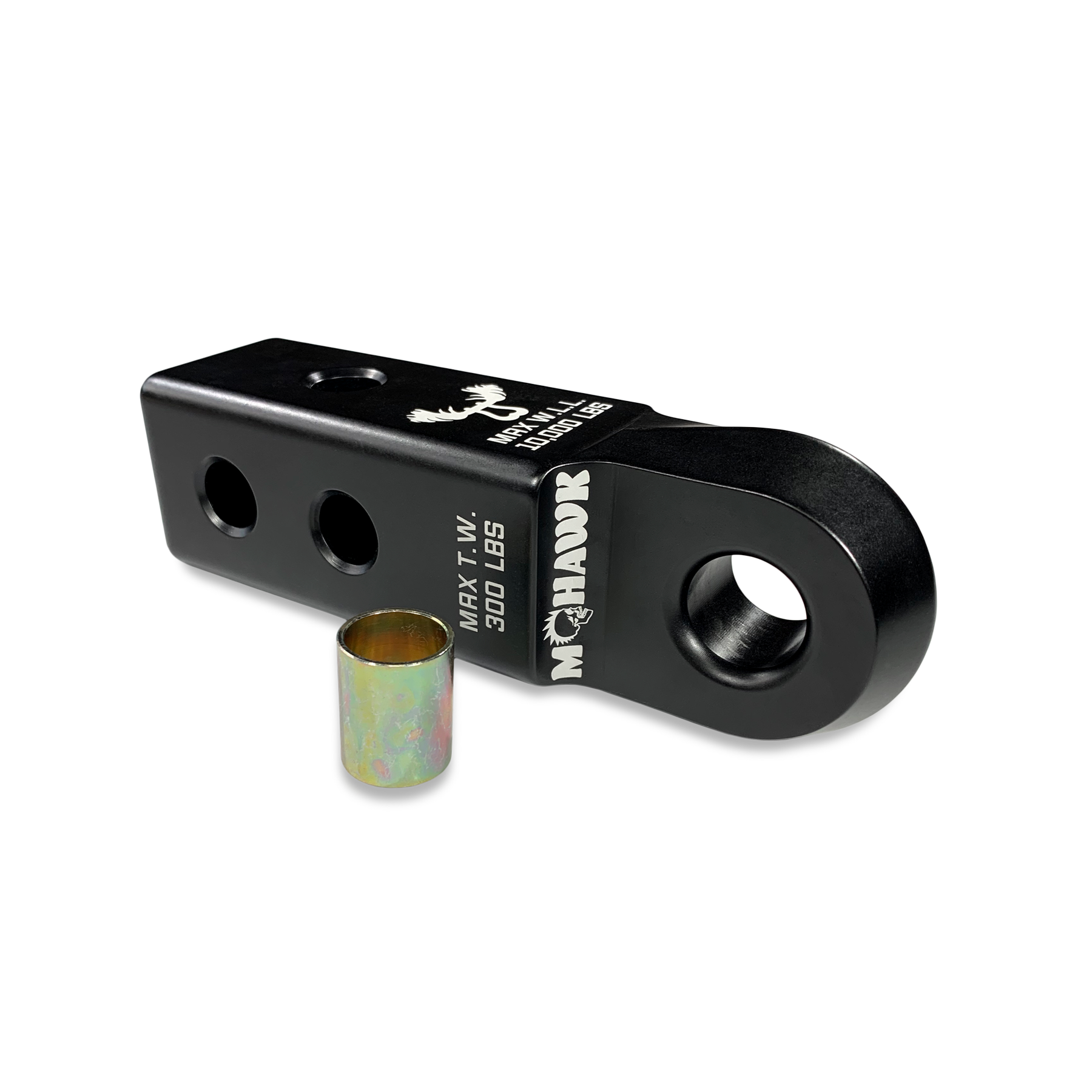 Moose Knuckle Mohawk 2.0 Bow Strongest Shackle Receiver for Soft Shackles, 3/4" Shackles and Closed Loop Vehicle Recovery Class I/II Hitch Ball