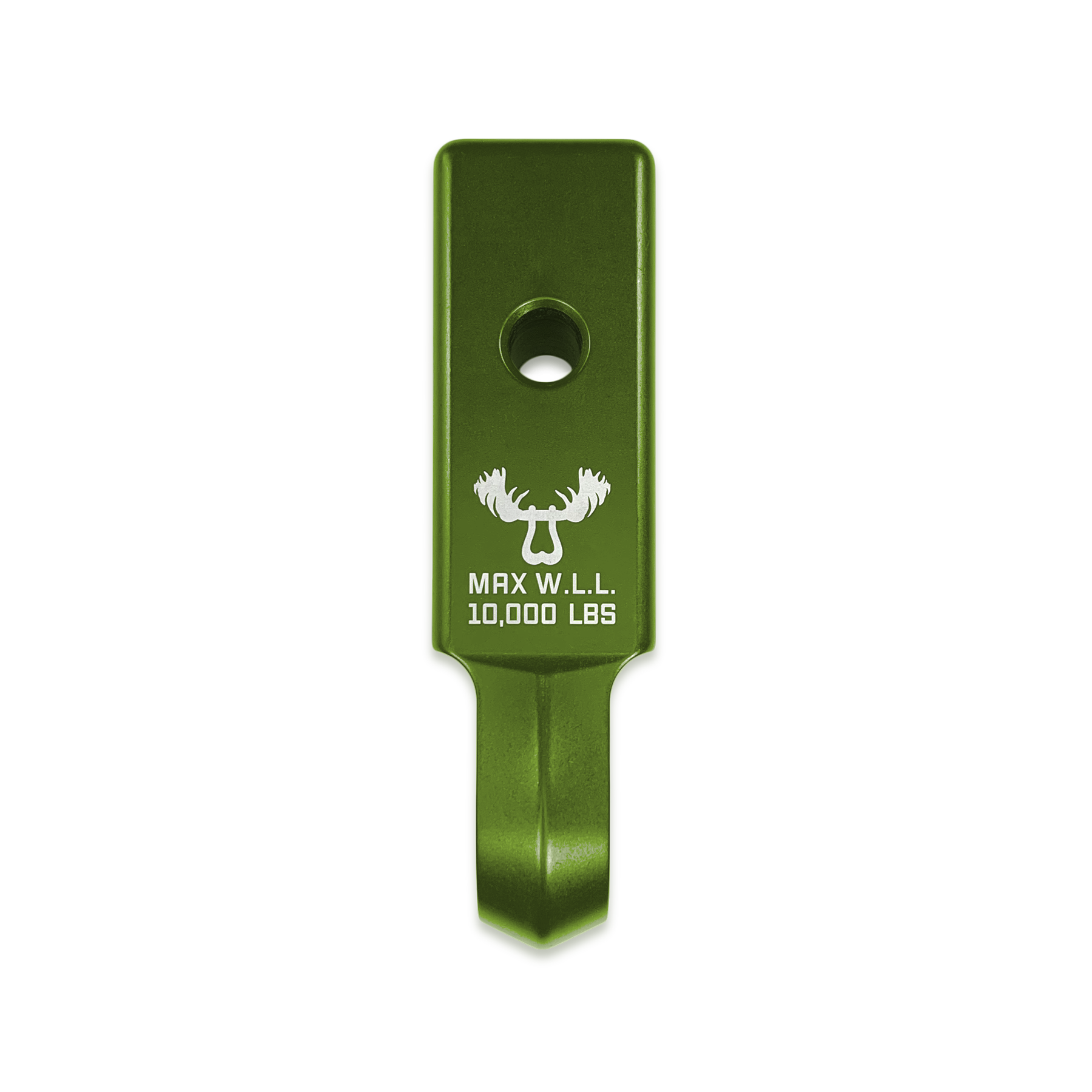Bean Green Moose Knuckle Offroad Mohawk 2.0 Bow Shackle Receiver for Soft Shackles, 3/4" Shackles and Closed Loop Vehicle Recovery 10,000 lbs WLL work load limit