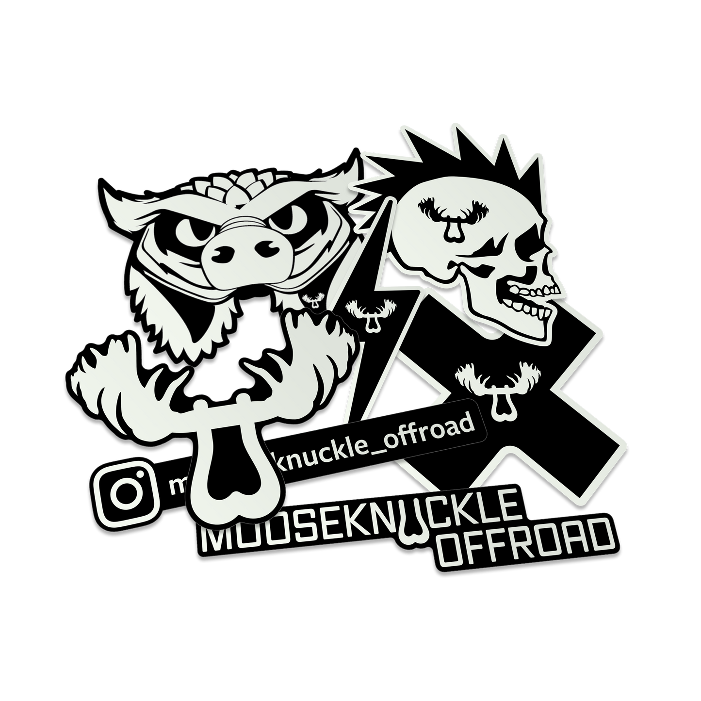 Moose knuckle stickers