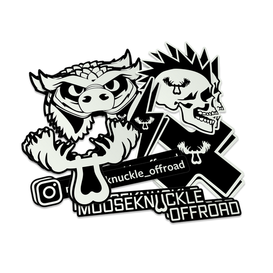 Moose knuckle stickers (2-Pack)