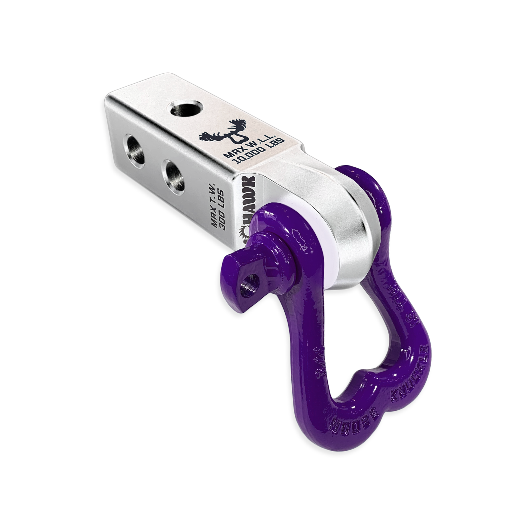 Atomic Silver Soft Shackle Hitch Receiver | Grape Escape XL Bow Shackle