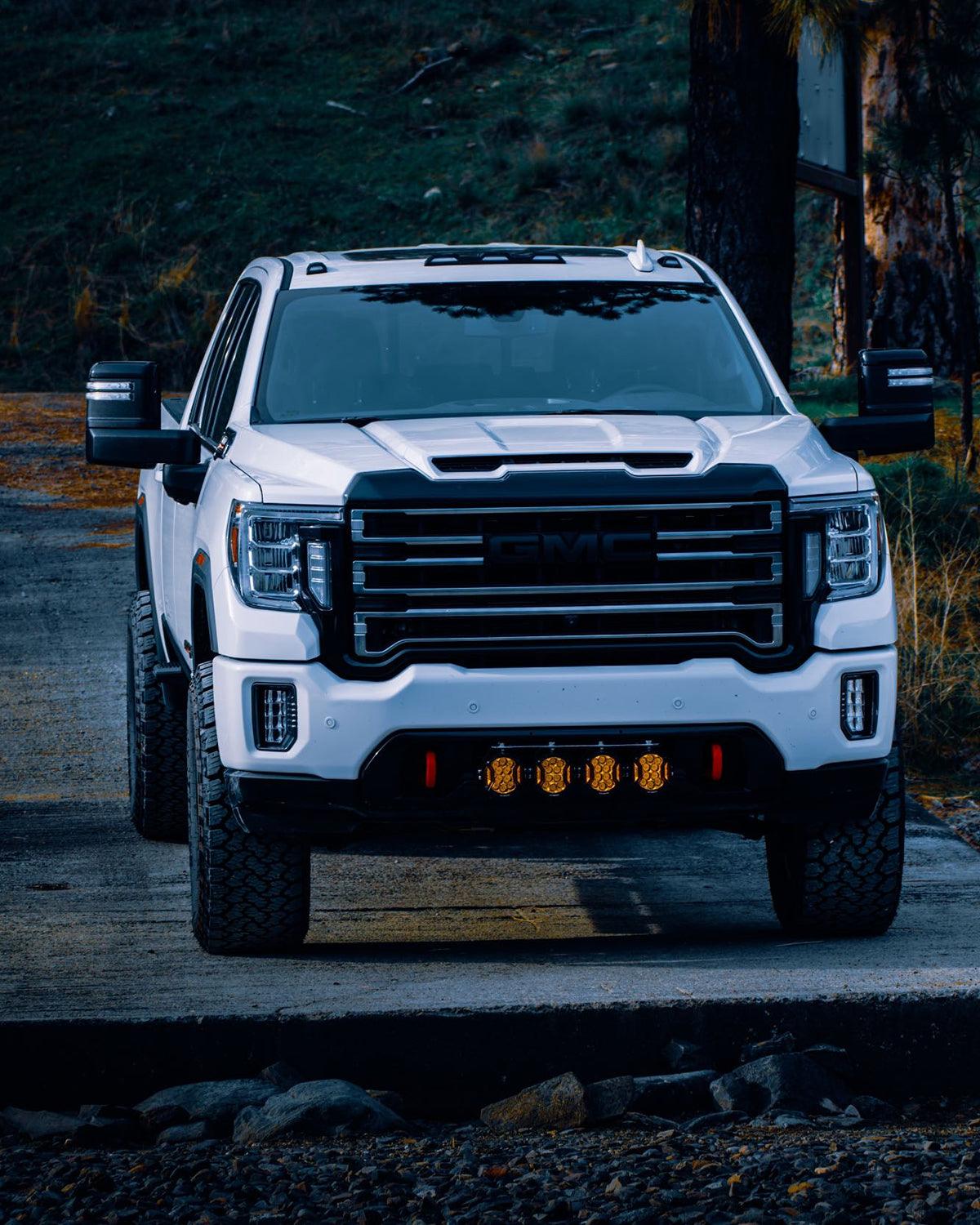 V-ULTRA Series | 5 Inch 172W LED Side Shooter Amber Pod Lights with Amber DRL